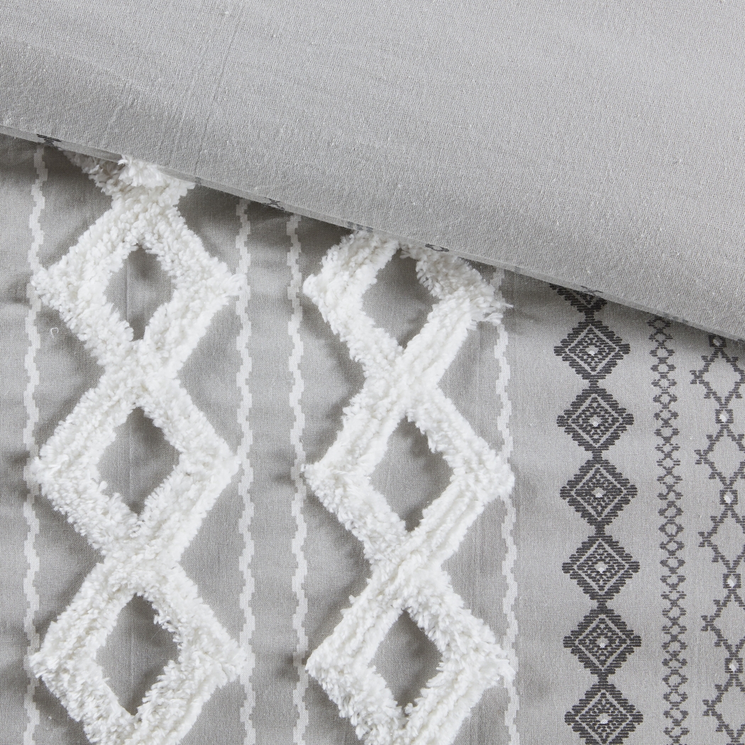 Plaen Gray 3 Pc King/California Comforter Set - Thumbnail - Image 8