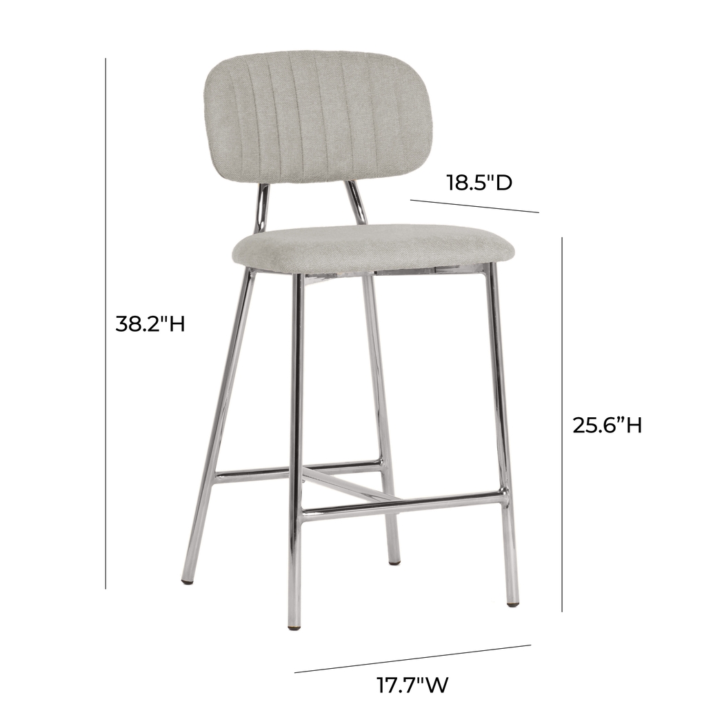 Plagmann Gray Counter Stool, Set of 2 - Thumbnail - Image 8