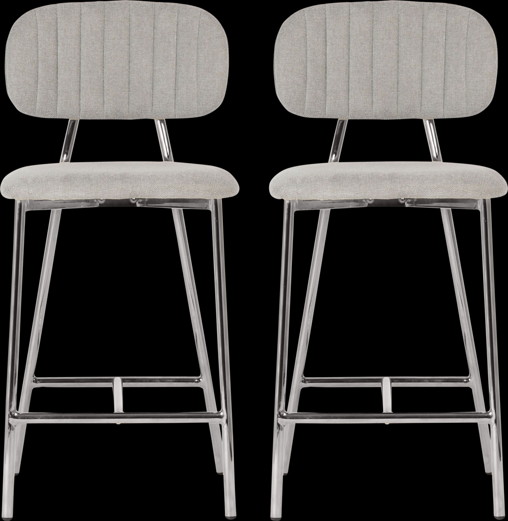 Plagmann Gray Counter Stool, Set of 2 - Thumbnail - Image 9