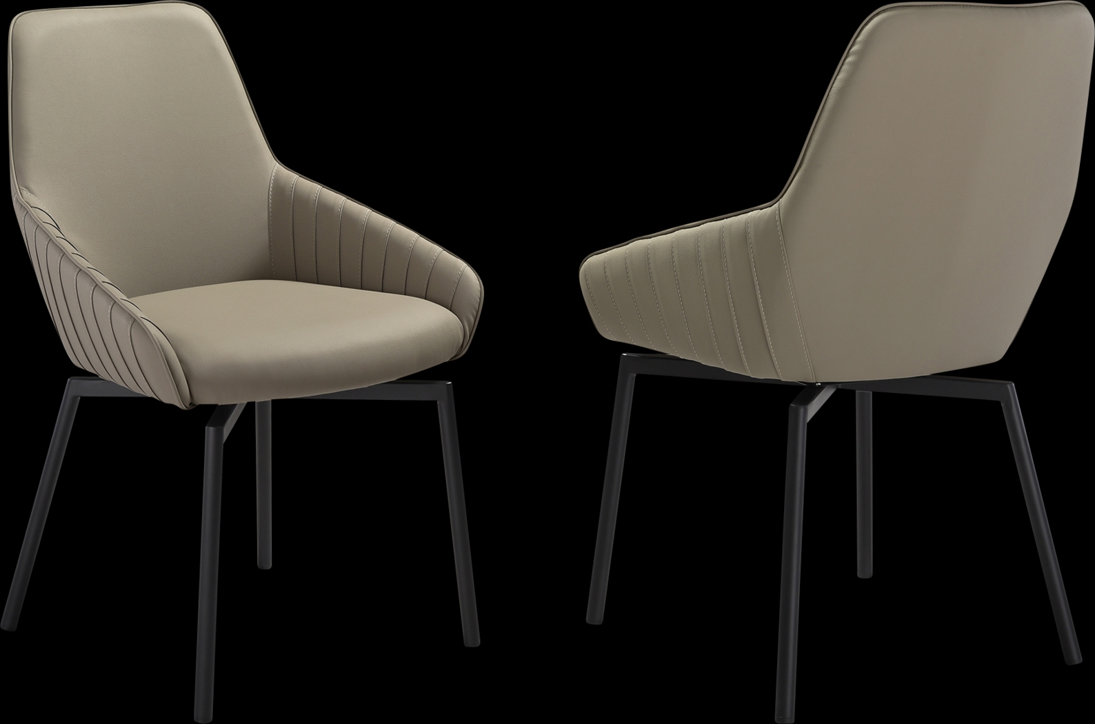 Plaher Gray Arm Chair, Set of 2 - Thumbnail - Image 1