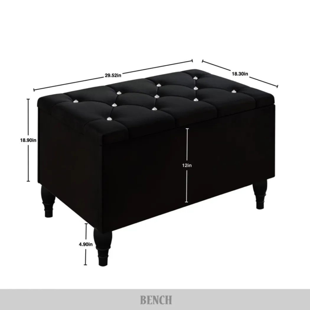 Plaisend Black King Bed - Thumbnail - Image 5