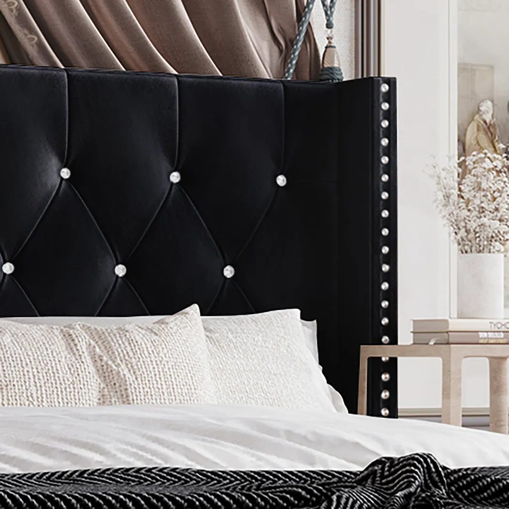 Plaisend Black Queen Bed - Thumbnail - Image 4