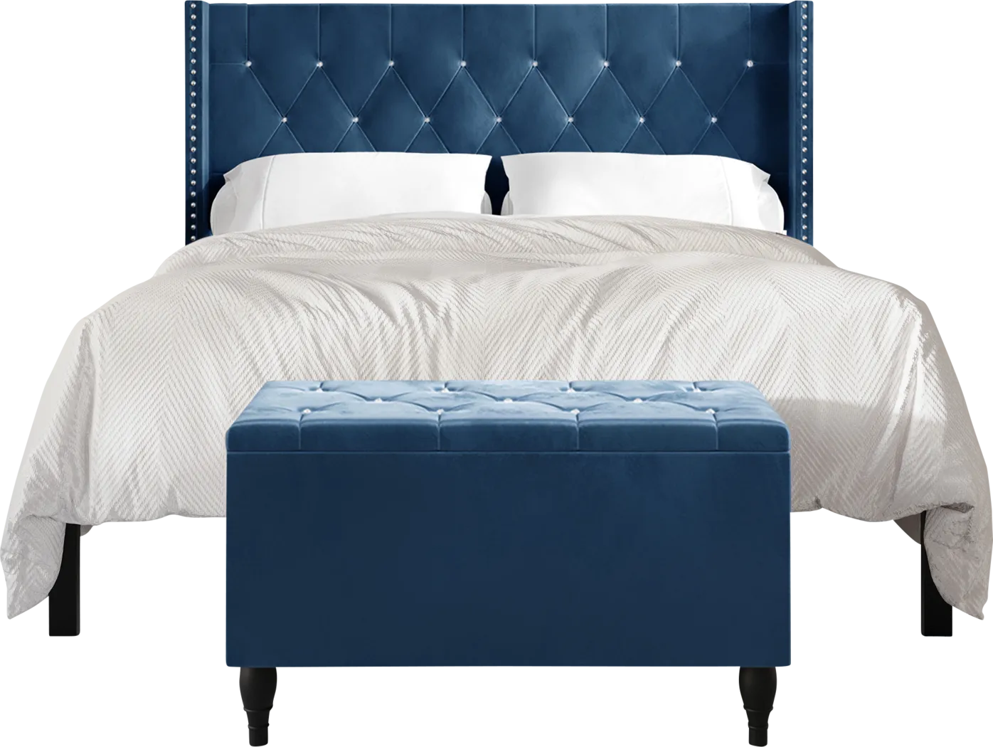 Plaisend Blue Full Bed - Thumbnail - Image 7