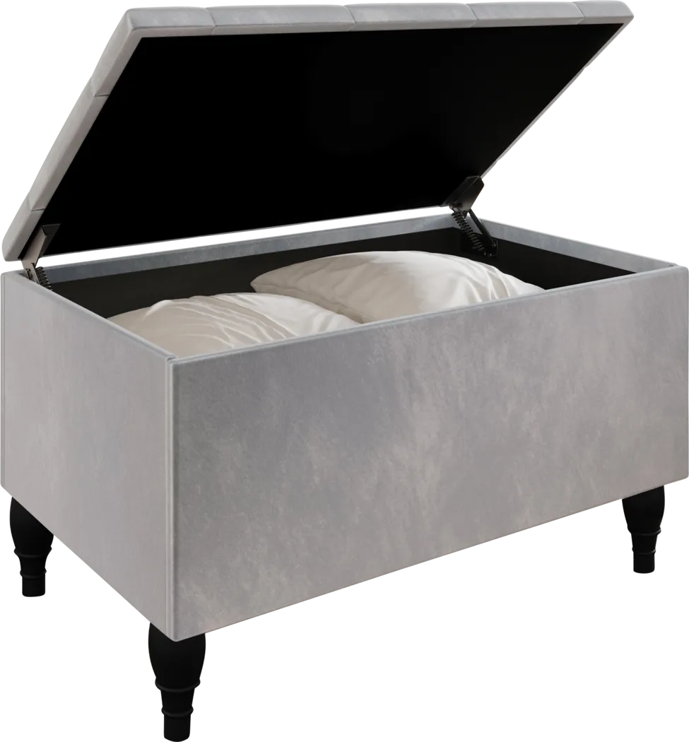 Plaisend Gray King Bed - Thumbnail - Image 7
