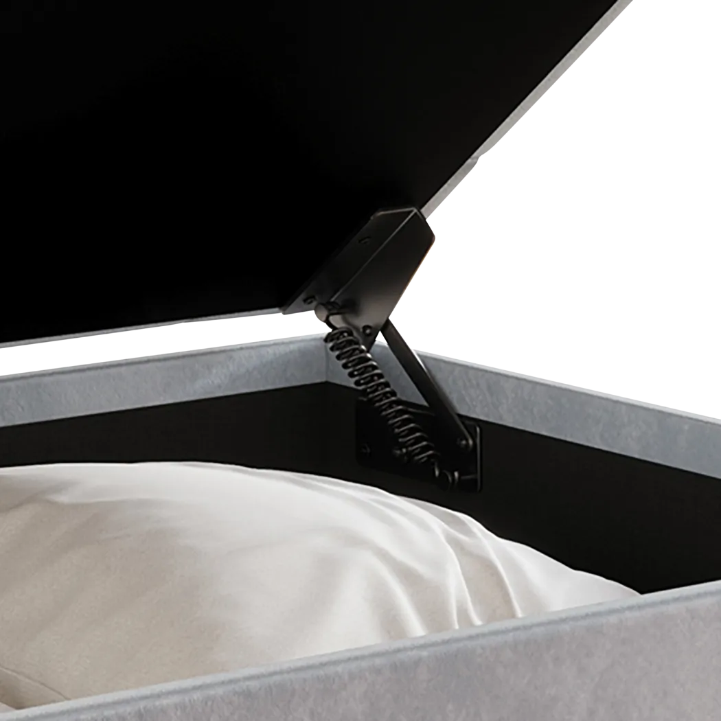 Plaisend Gray King Bed - Thumbnail - Image 10