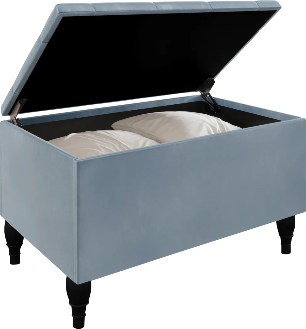 Plaisend Light Blue King Bed - Thumbnail - Image 4