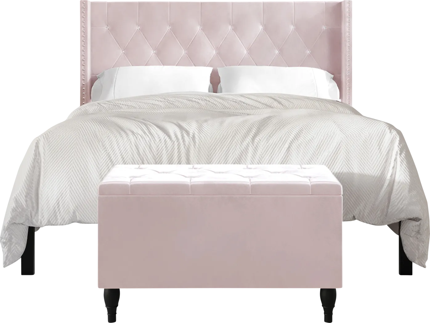Plaisend Light Pink Full Bed - Thumbnail - Image 8