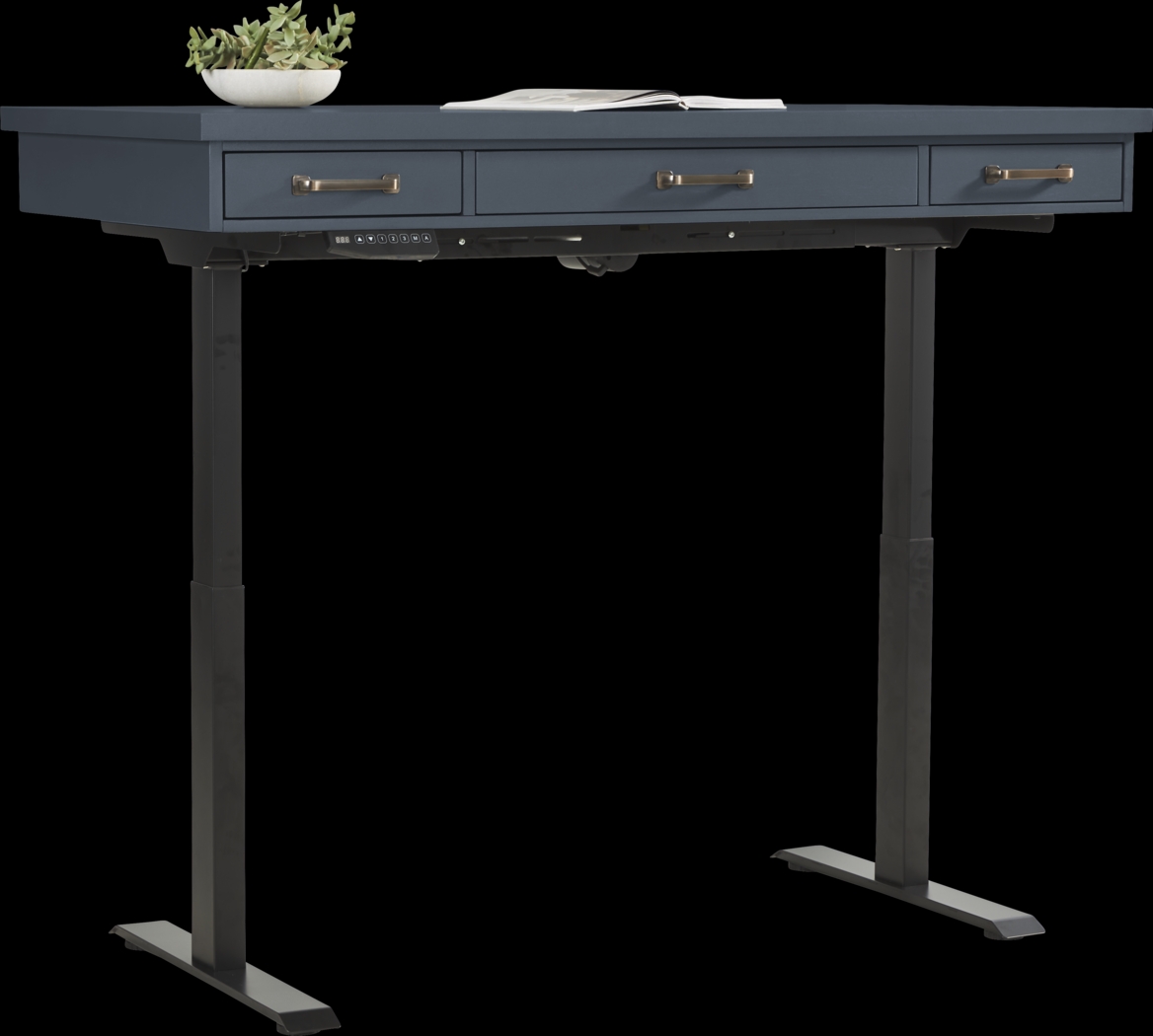 Planefield Blue 2 Pc Adjustable Desk - Thumbnail - Image 2