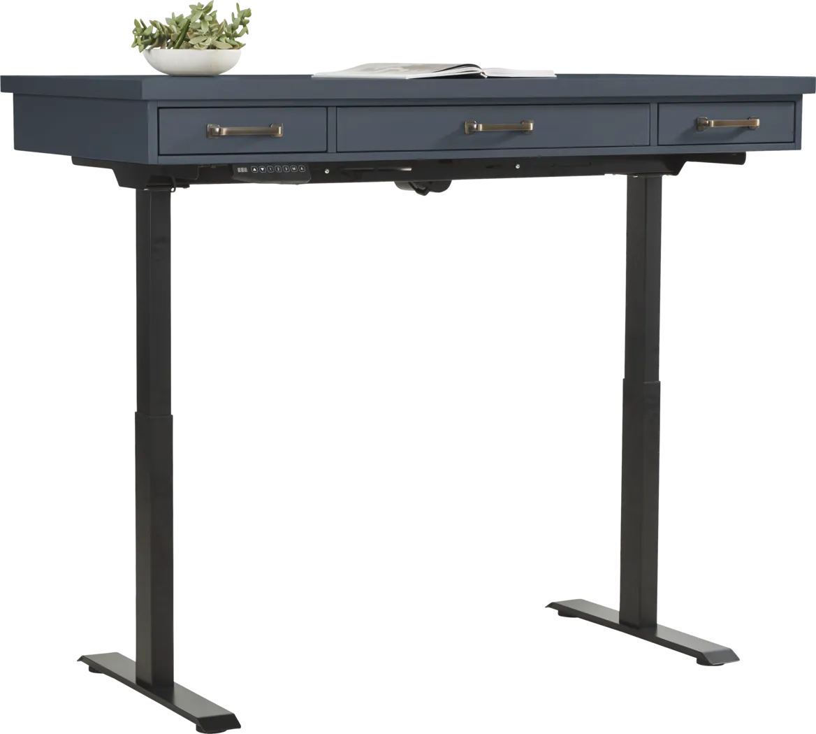 Planefield Blue 2 Pc Adjustable Desk - Thumbnail - Image 2