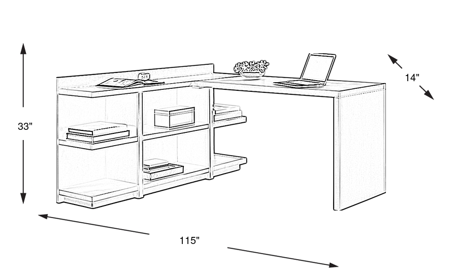 Dimension Image. Please refer to the Dimension Tab on this page for dimension details.