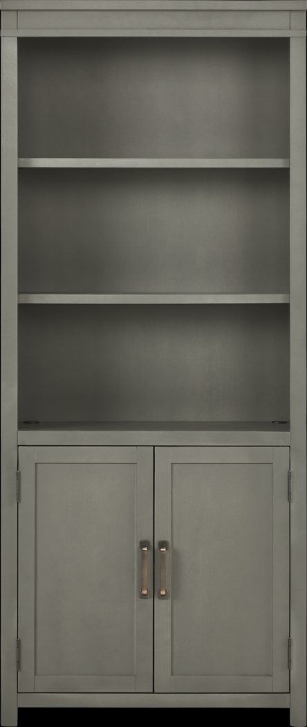 Planefield Gray Door Bookcase - Thumbnail - Image 1