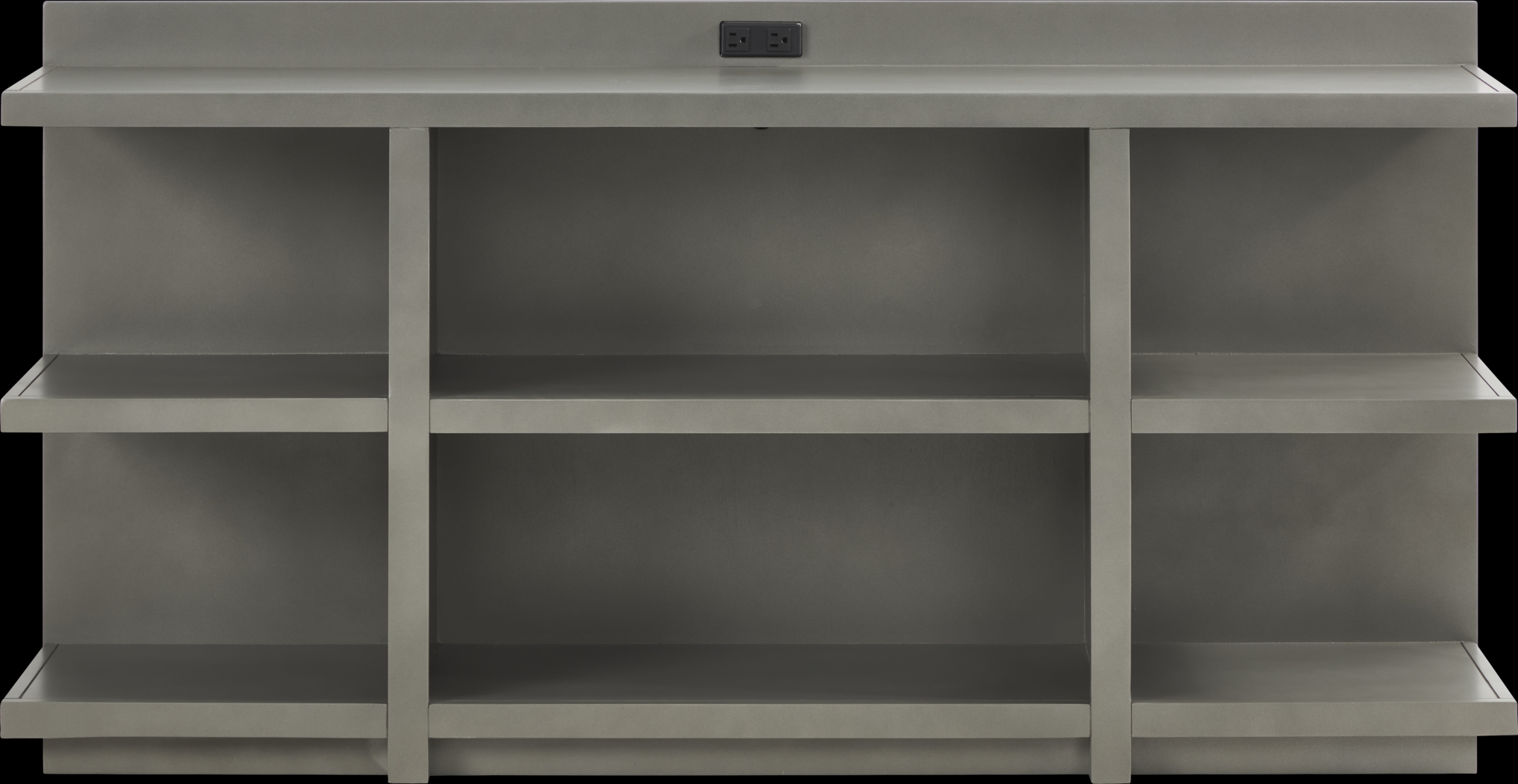 Planefield Gray Open Credenza - Thumbnail - Image 1