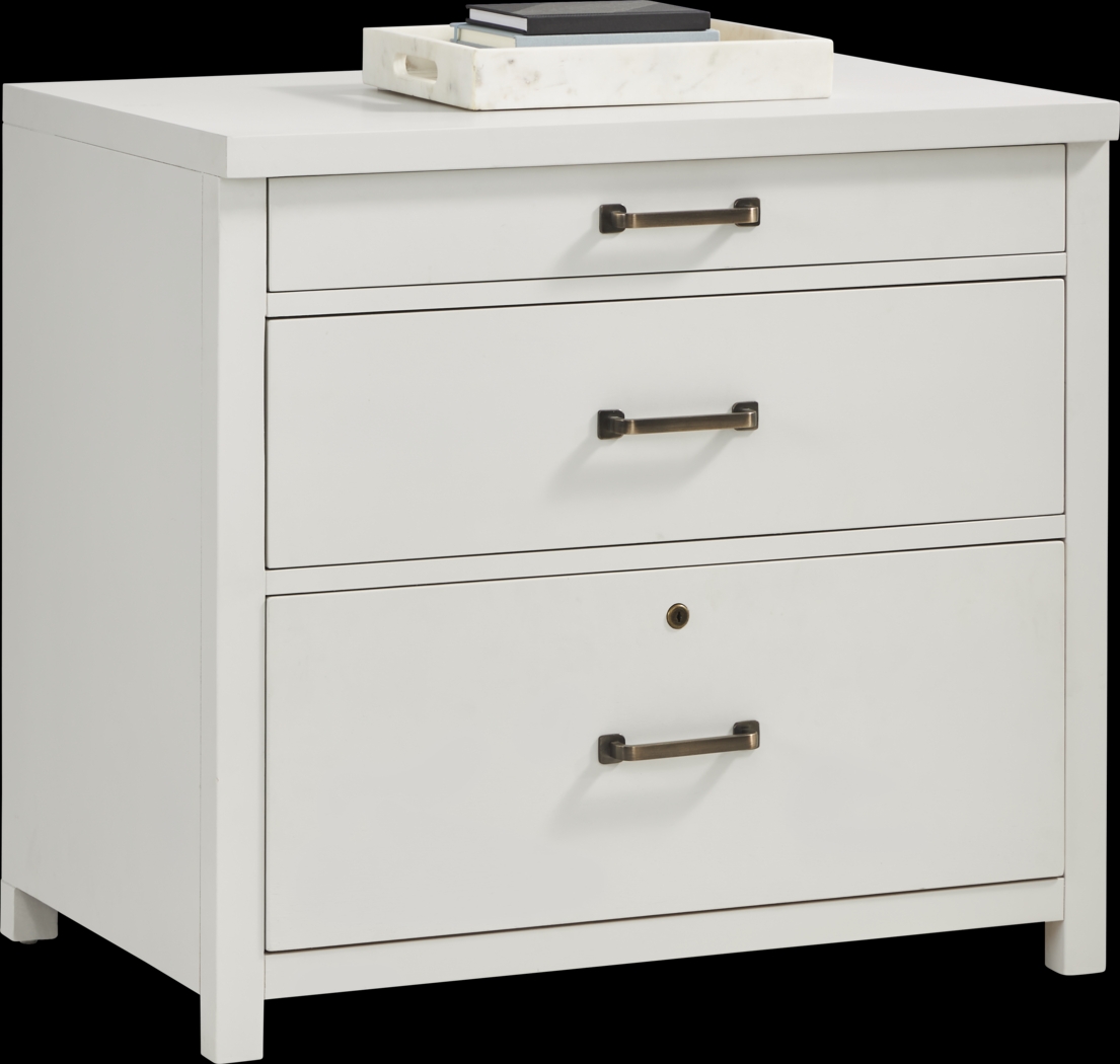 Planefield White File Cabinet - Thumbnail - Image 2