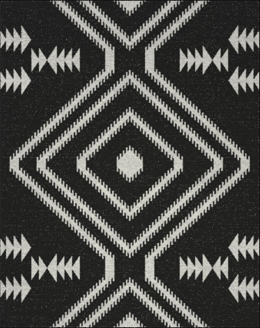 Planet Nine Gray 5' x 8' Rug - Thumbnail - Image 1