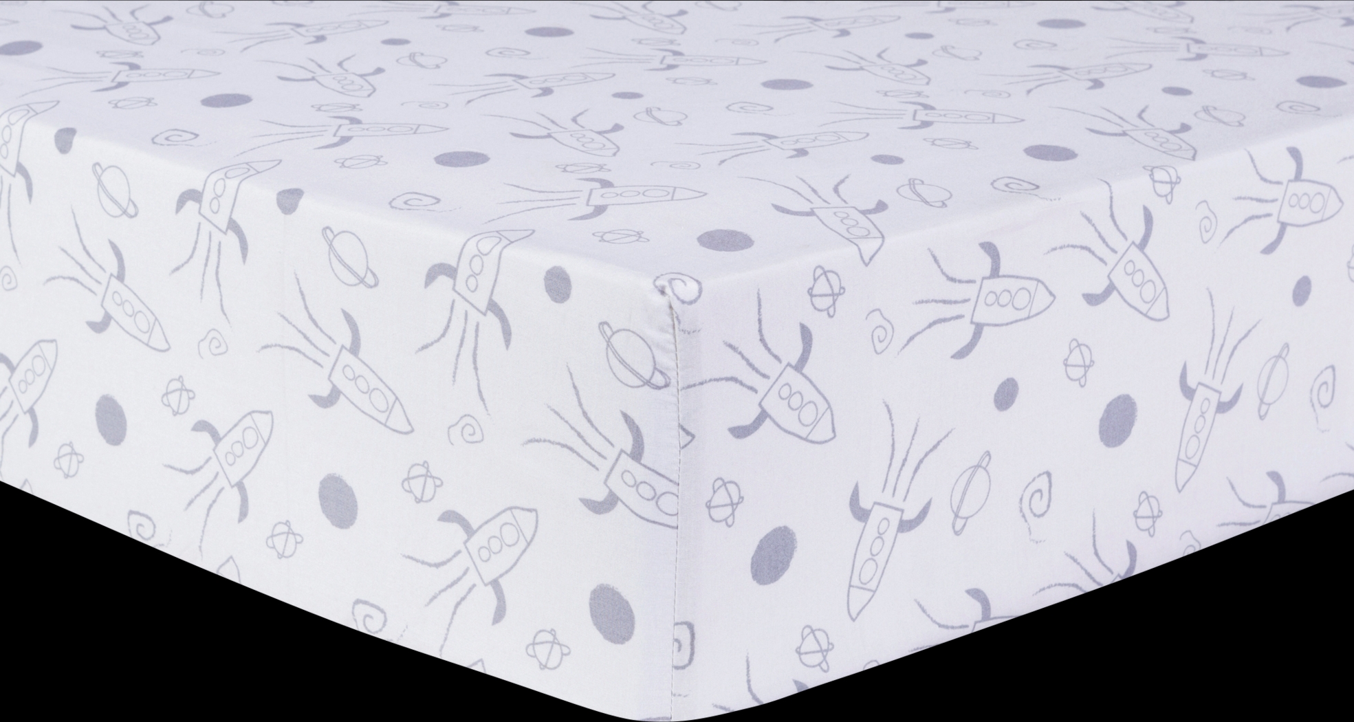 Planetary Slumbers Yellow 3 Pc Baby Bedding Set - Thumbnail - Image 5