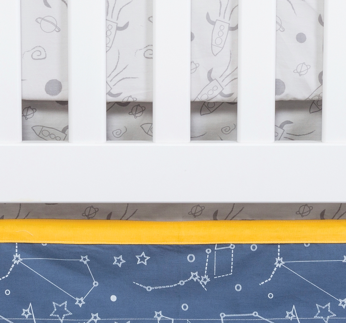 Planetary Slumbers Yellow 3 Pc Baby Bedding Set - Thumbnail - Image 7