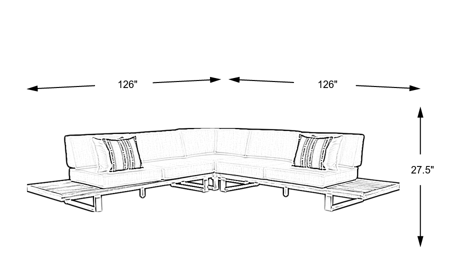 Dimension Image. Please refer to the Dimension Tab on this page for dimension details.