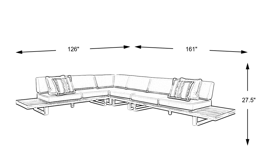 Dimension Image. Please refer to the Dimension Tab on this page for dimension details.