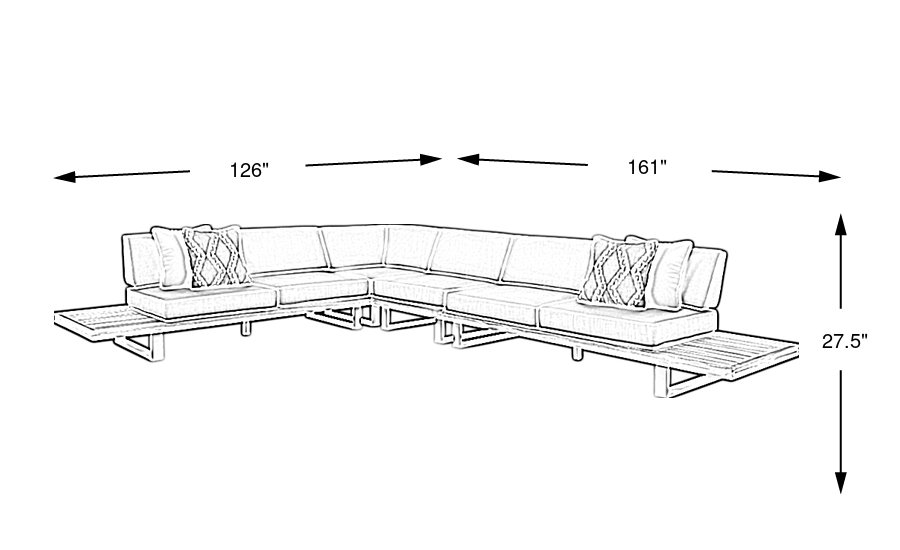 Dimension Image. Please refer to the Dimension Tab on this page for dimension details.