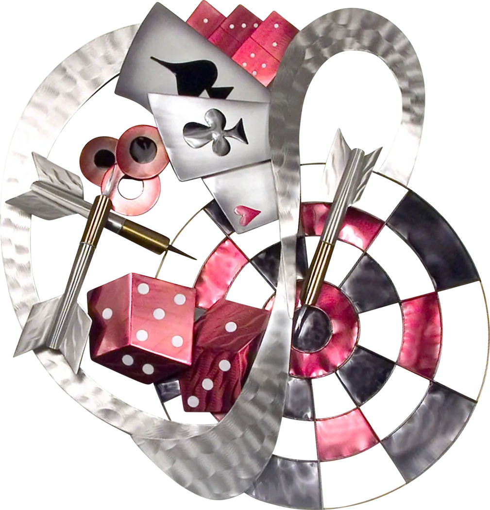 Play For Fun Pink Indoor/Outdoor Wall Art - Thumbnail - Image 1