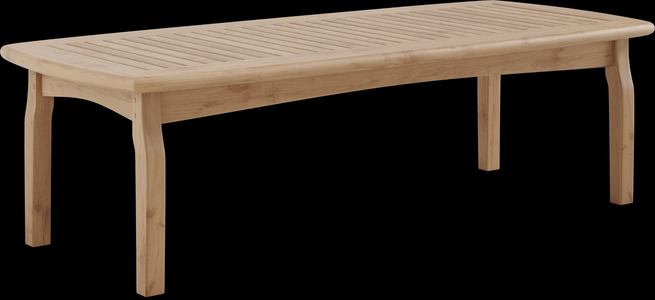 Pleasant Bay 60.5 in. Teak Outdoor Cocktail Table - Thumbnail - Image 1