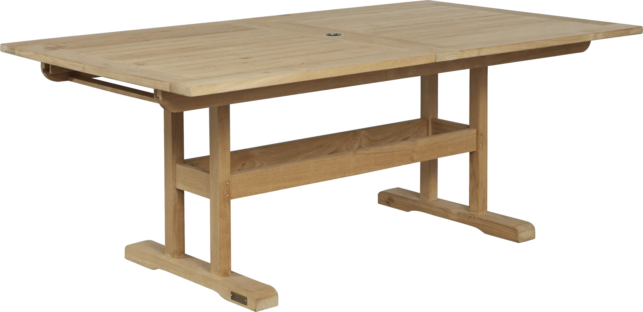 Pleasant Bay Teak 5 Pc Rectangle Extension Outdoor Dining Set - Thumbnail - Image 2