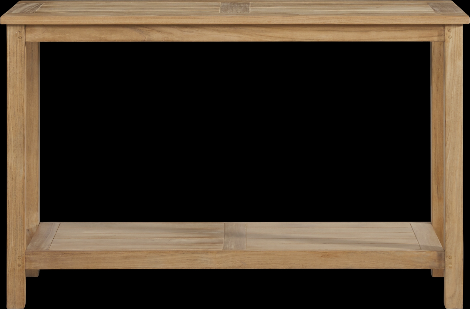 Pleasant Bay Teak Outdoor Console Table - Thumbnail - Image 1