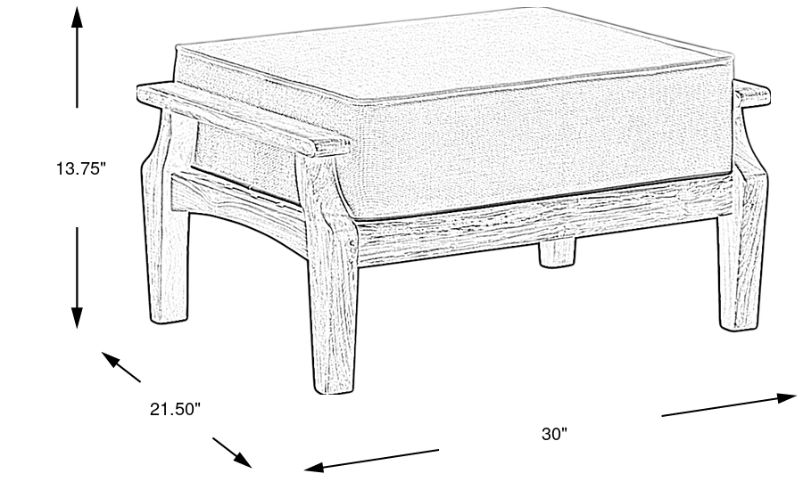 Dimension Image. Please refer to the Dimension Tab on this page for dimension details.