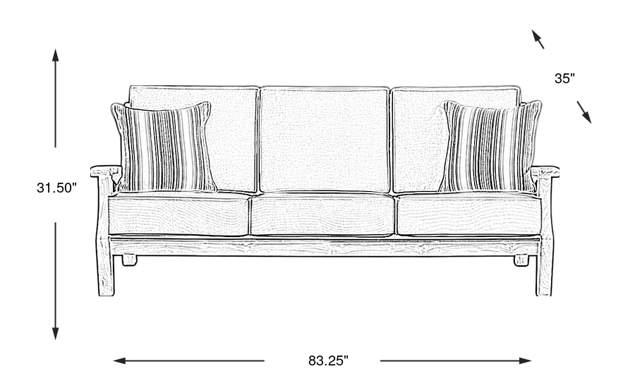 Dimension Image. Please refer to the Dimension Tab on this page for dimension details.