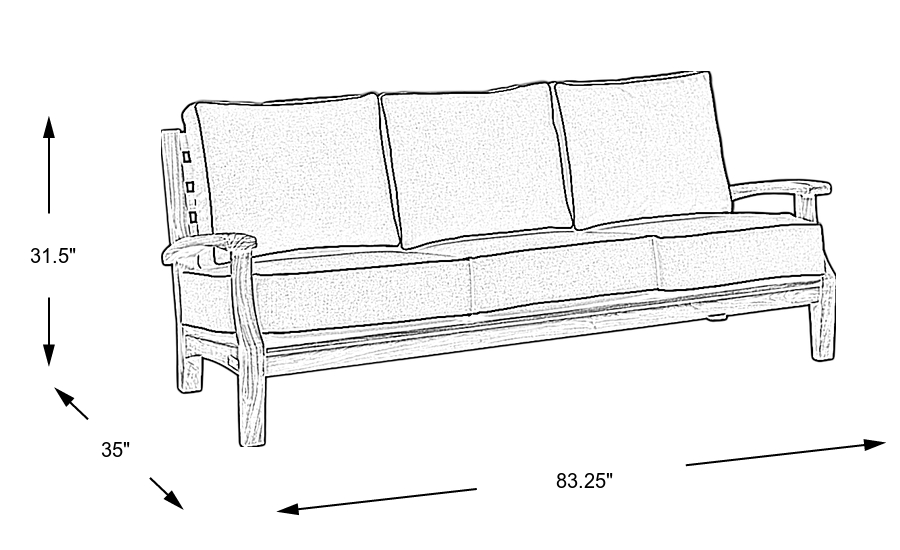 Dimension Image. Please refer to the Dimension Tab on this page for dimension details.