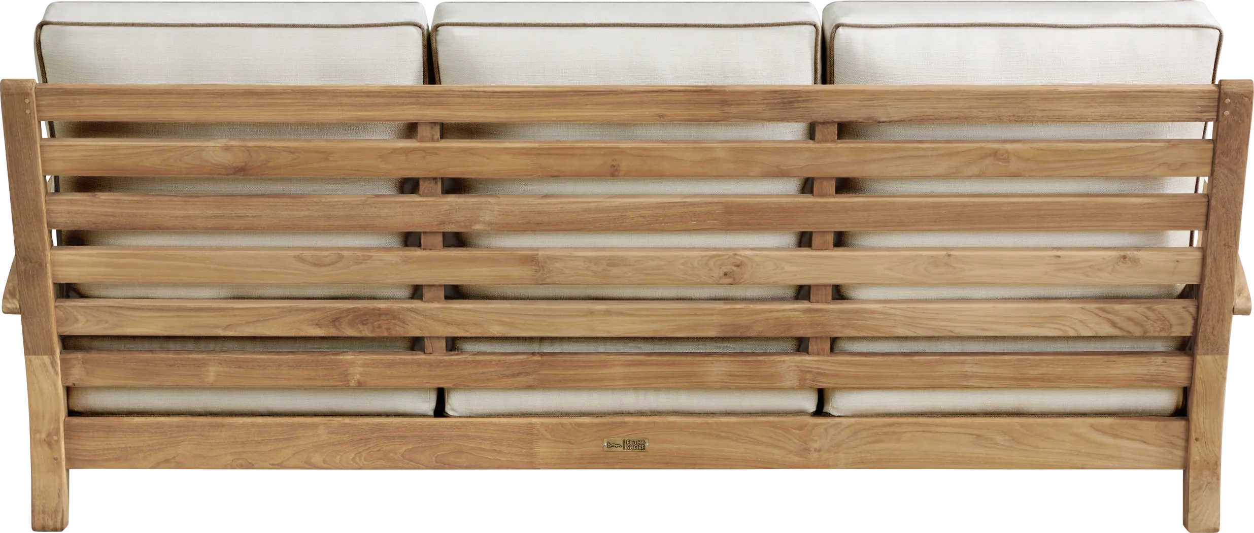 Pleasant Bay Teak 4 Pc Outdoor Seating Set with Vapor Cushions - Thumbnail - Image 4