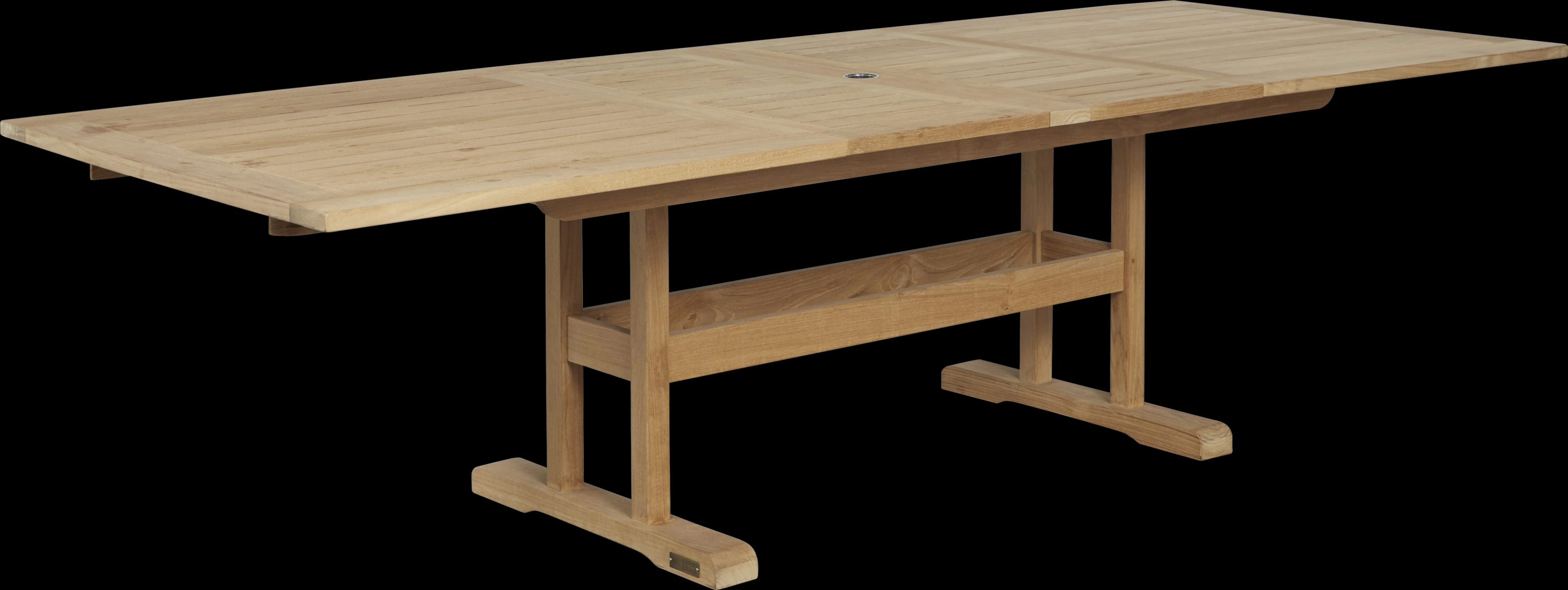 Pleasant Bay Teak 7 Pc Rectangle Extension Outdoor Dining Set - Thumbnail - Image 3