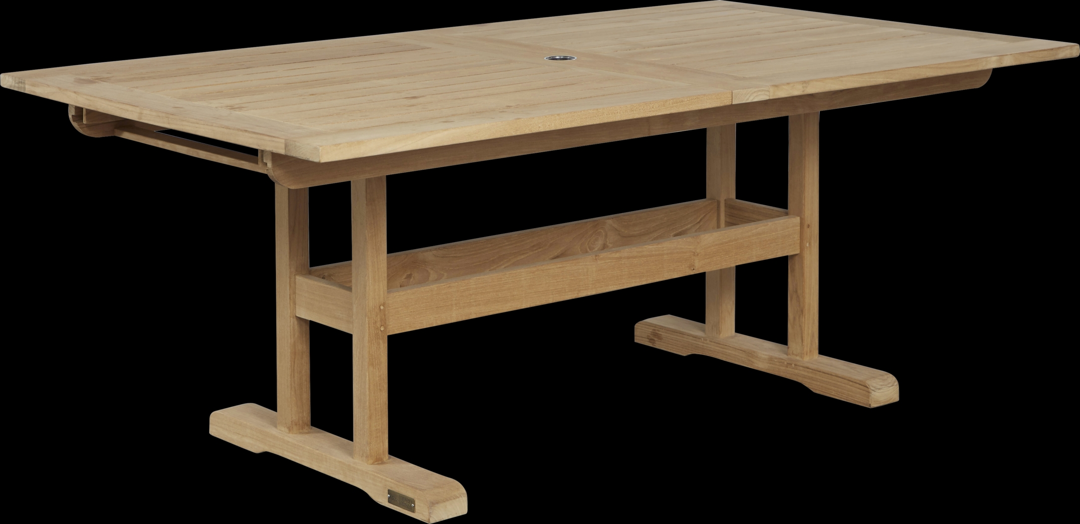 Pleasant Bay Teak 7 Pc Rectangle Extension Outdoor Dining Set - Thumbnail - Image 2