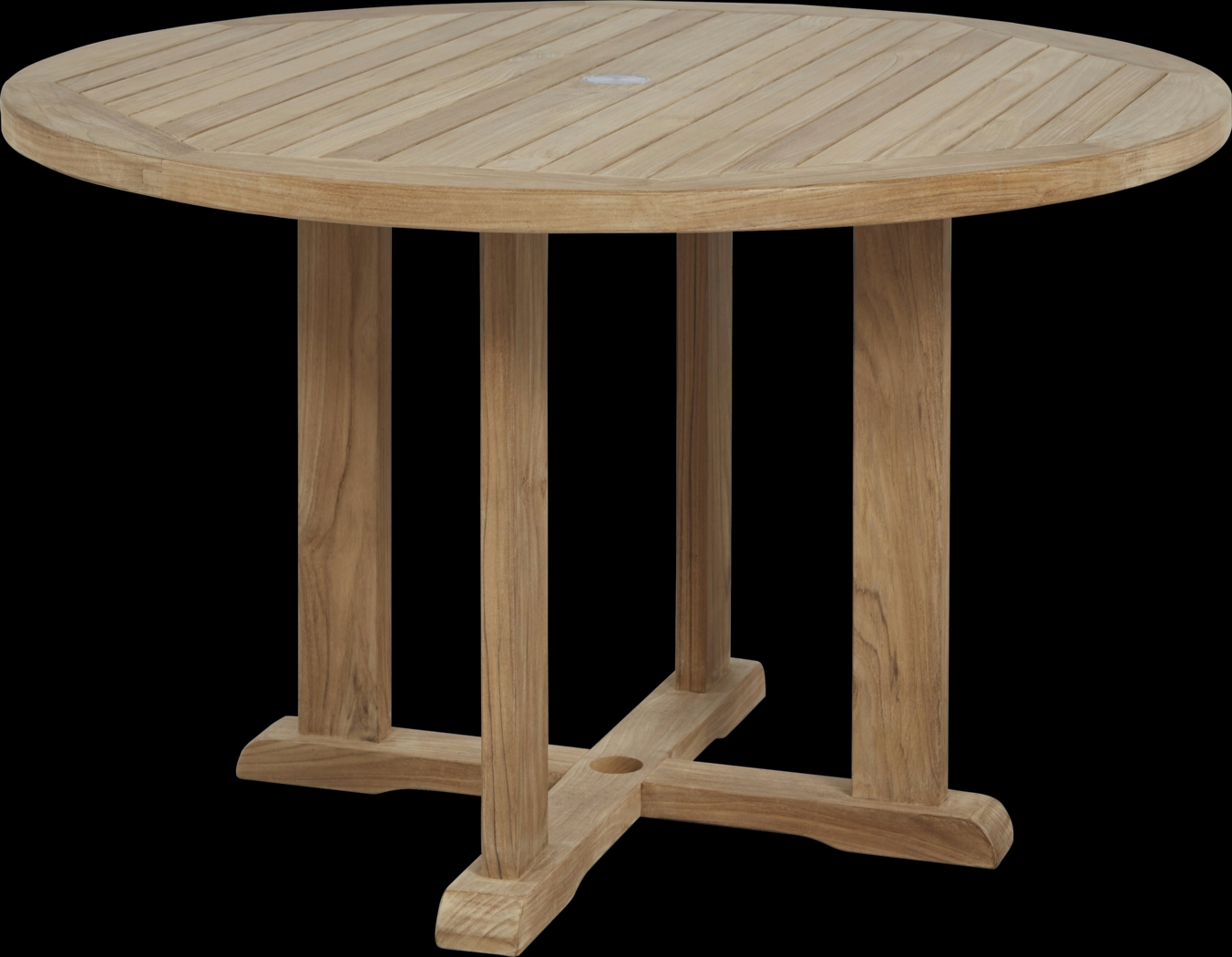 Pleasant Bay Teak 5 Pc Round Outdoor Dining Set - Thumbnail - Image 2