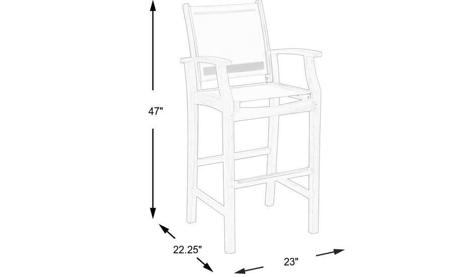 Dimension Image. Please refer to the Dimension Tab on this page for dimension details.