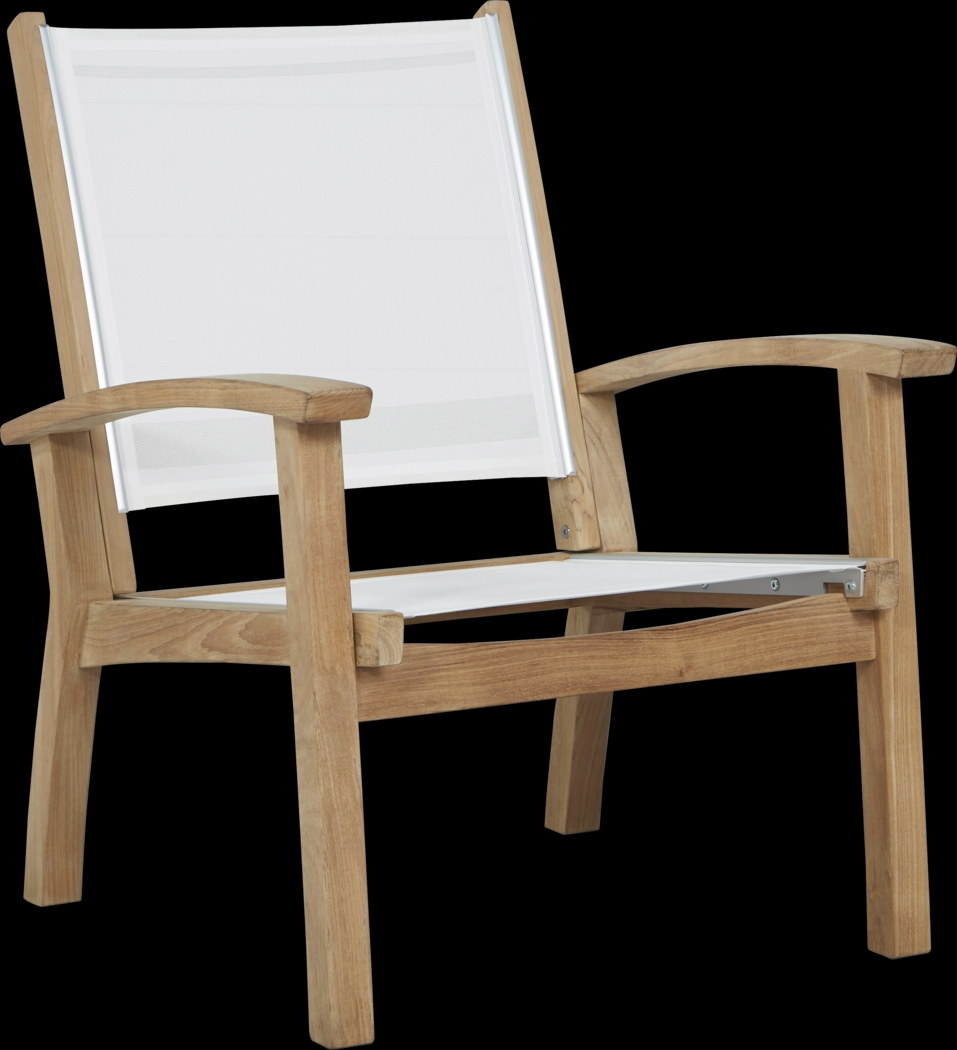 Pleasant Bay Teak Outdoor Chat Chair - Thumbnail - Image 1