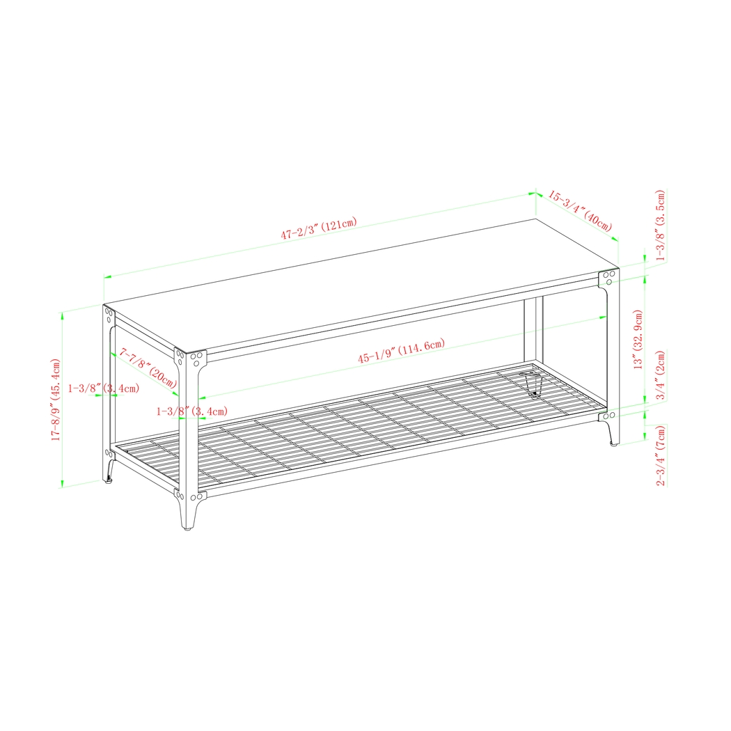 Plevana Gray Accent Bench - Thumbnail - Image 5