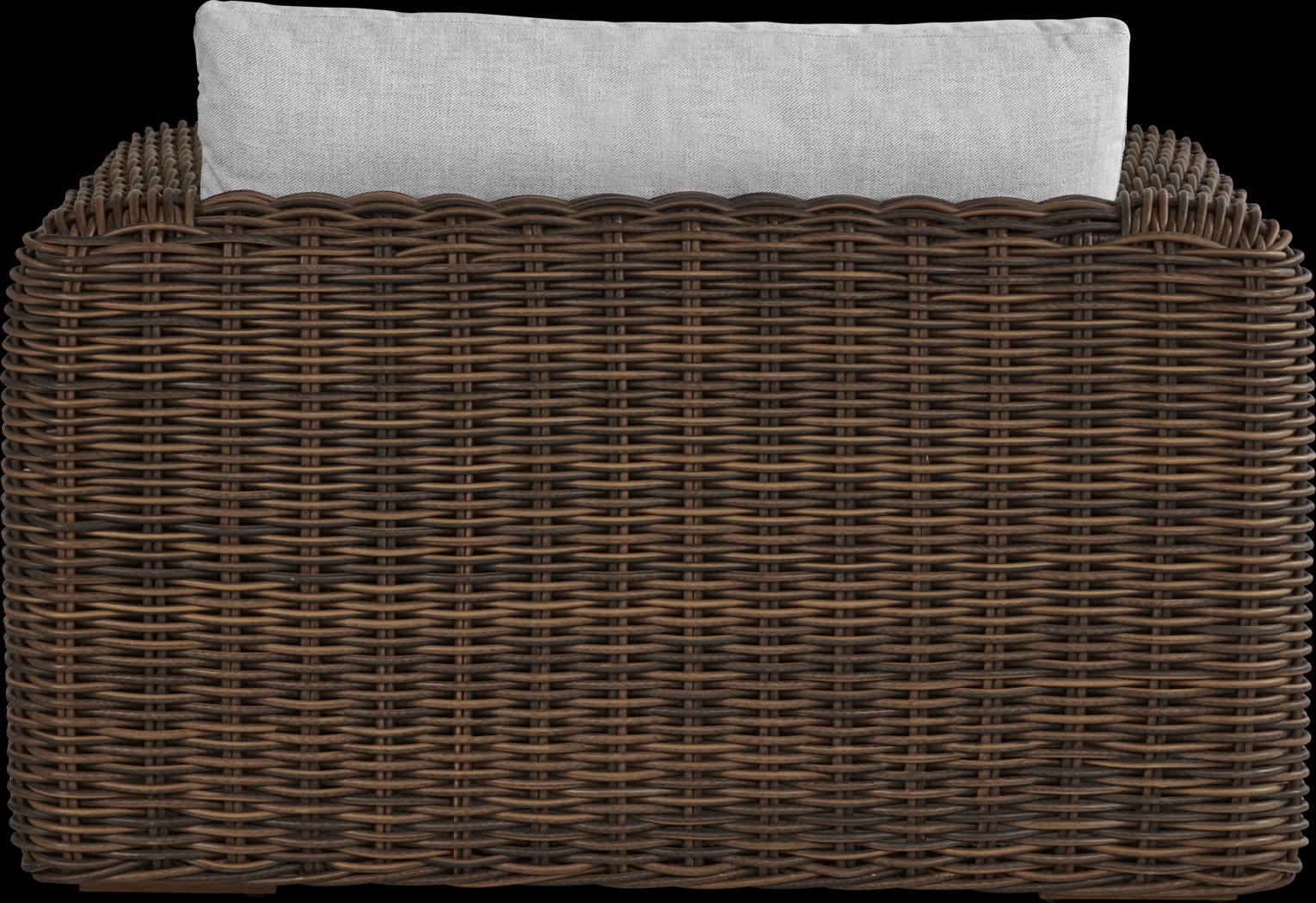 Plume Brown Outdoor Club Chair with Dove Cushions - Thumbnail - Image 3