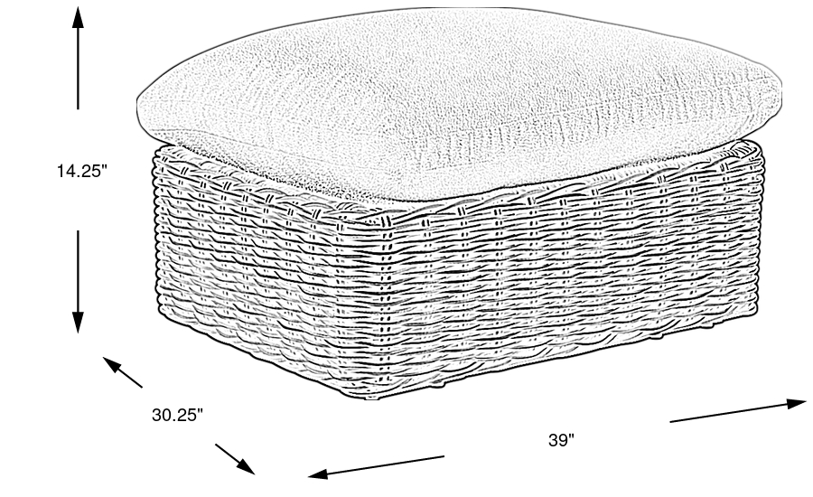 Dimension Image. Please refer to the Dimension Tab on this page for dimension details.