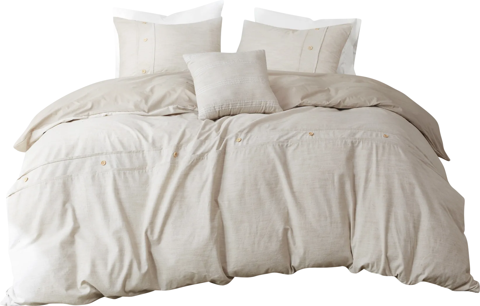 Plumosa Natural 5 Pc King/California King Comforter Set - Thumbnail - Image 7