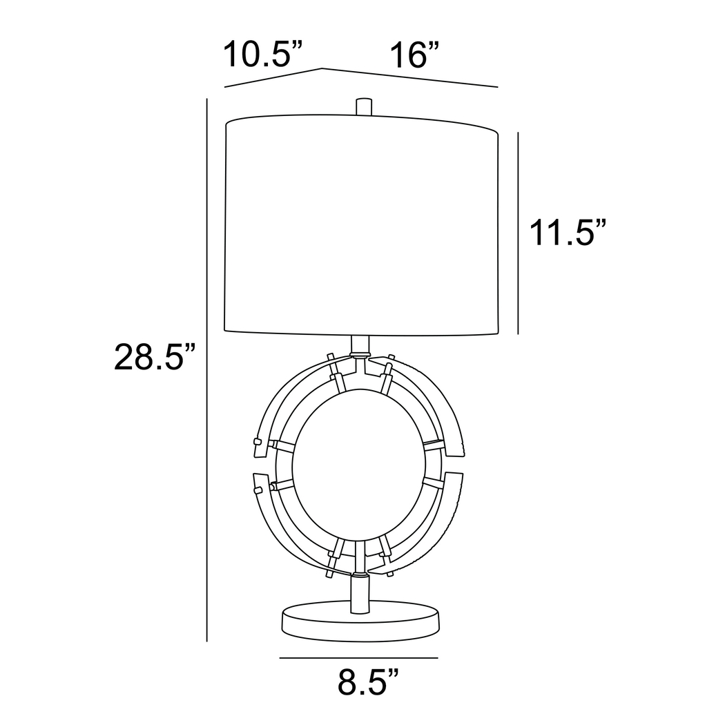 Plumosa Park Gold Lamp - Thumbnail - Image 4
