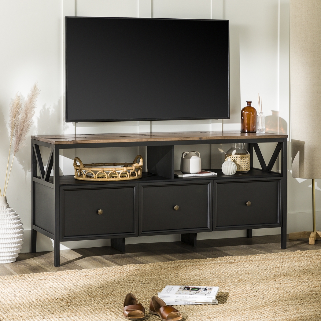 Plumpoint Black 60 in. Console - Thumbnail - Image 2