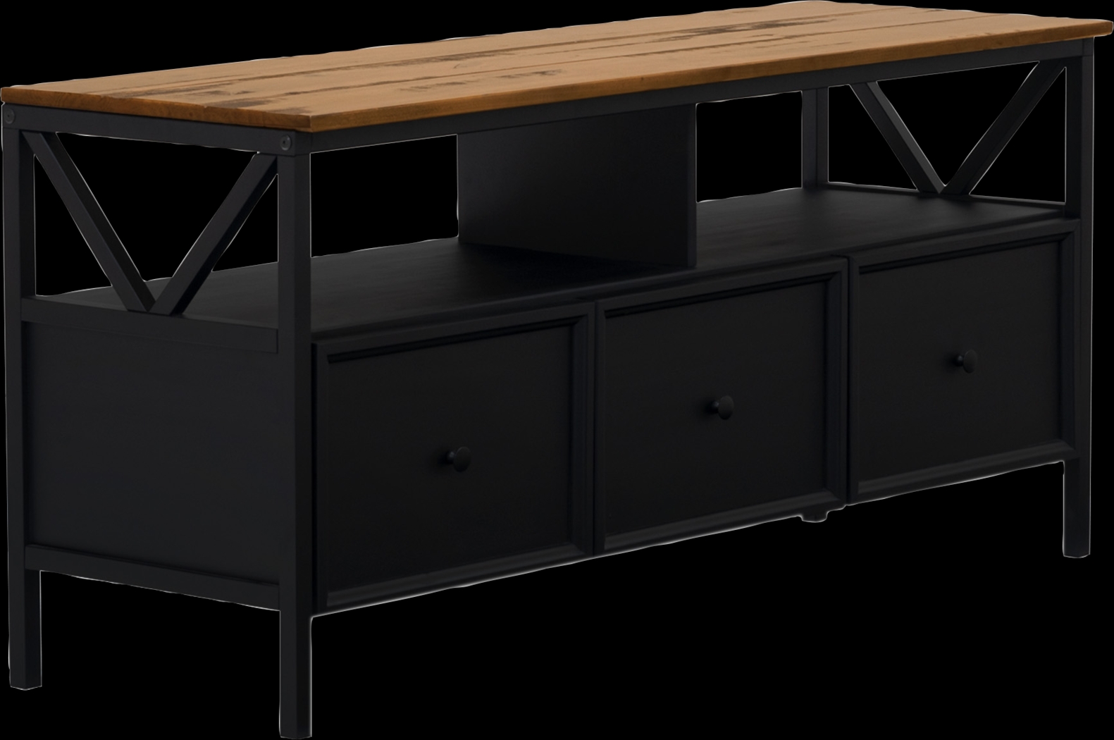 Plumpoint Black 60 in. Console - Thumbnail - Image 3