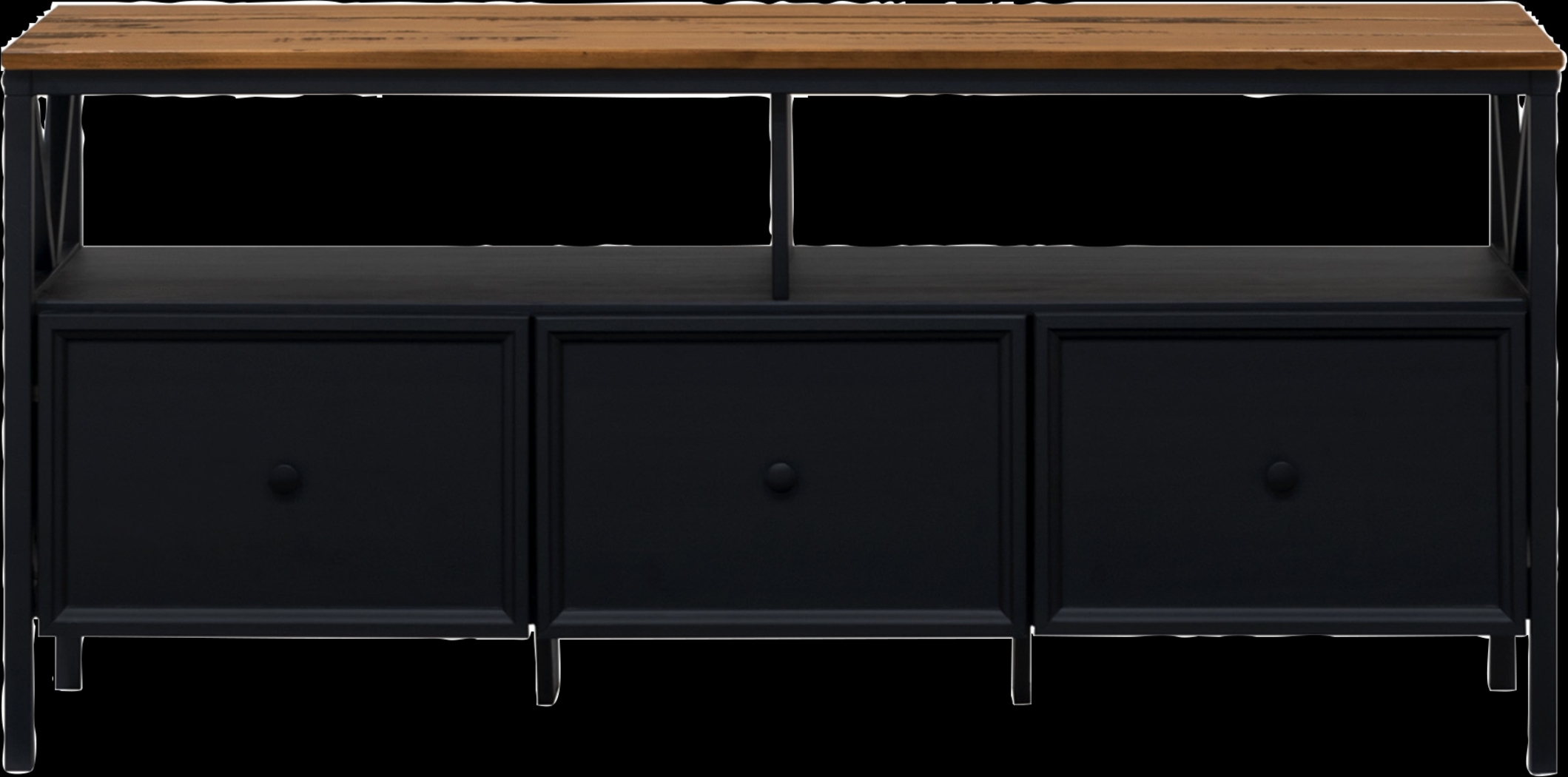 Plumpoint Black 60 in. Console - Thumbnail - Image 1