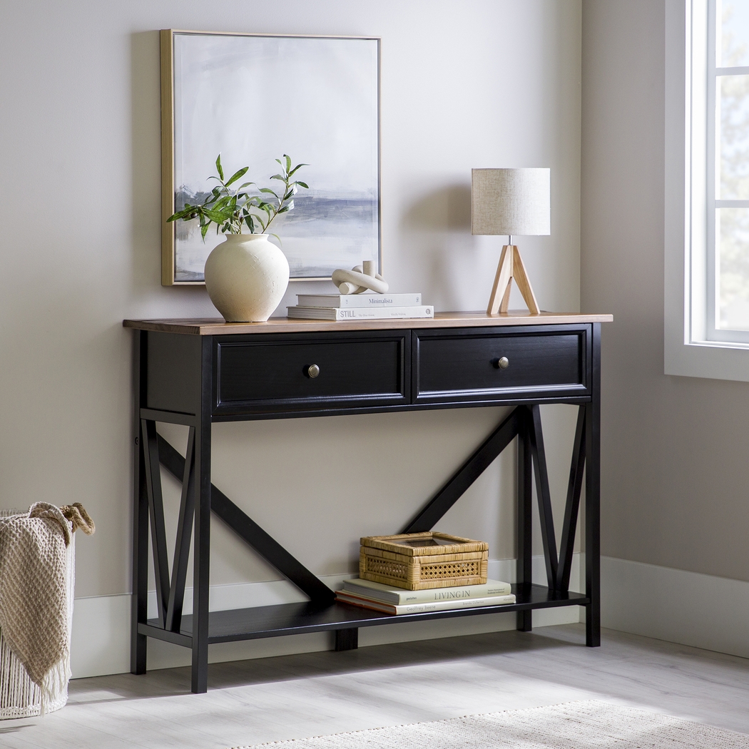 Plumpoint Black Sofa Table - Thumbnail - Image 2