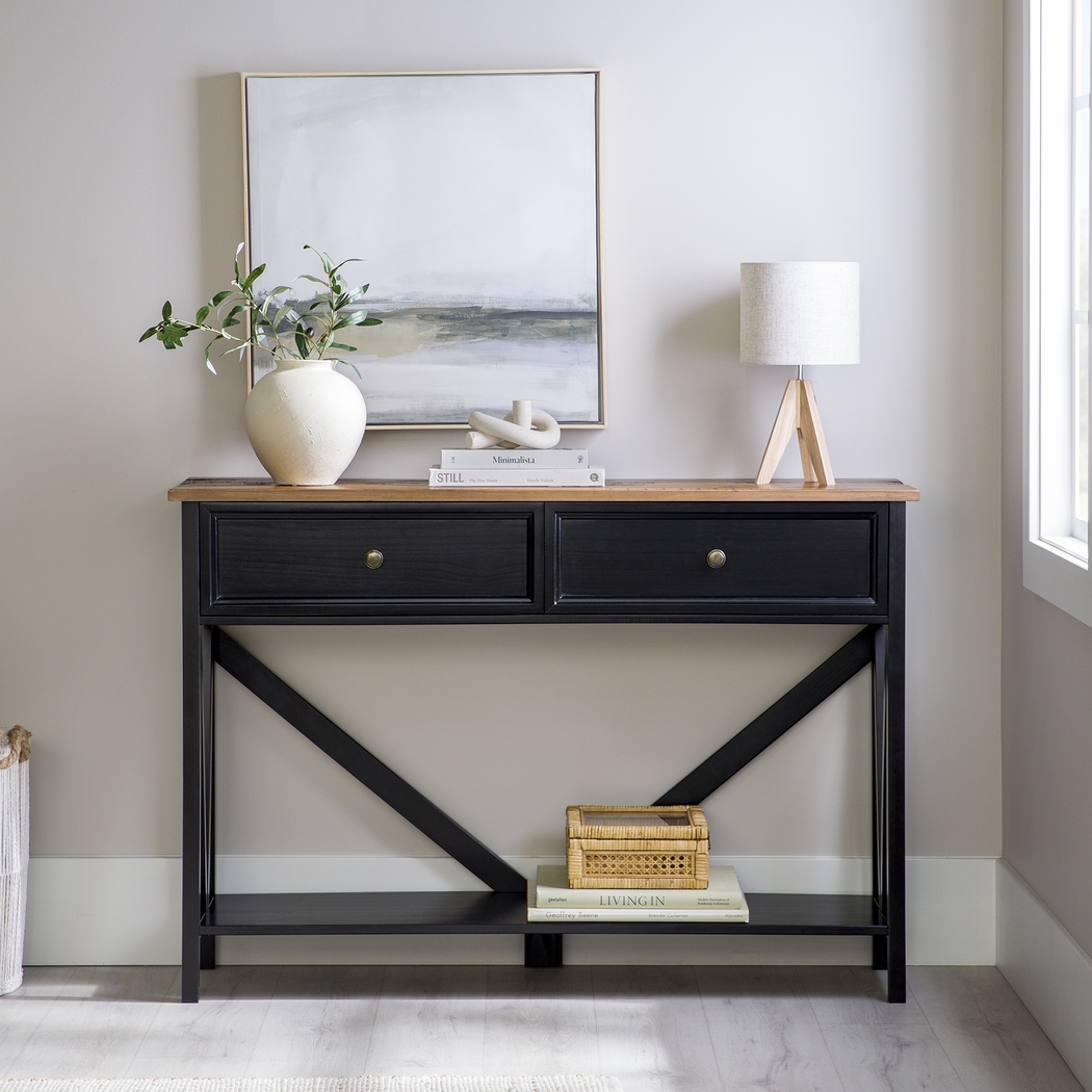 Plumpoint Black Sofa Table - Thumbnail - Image 3