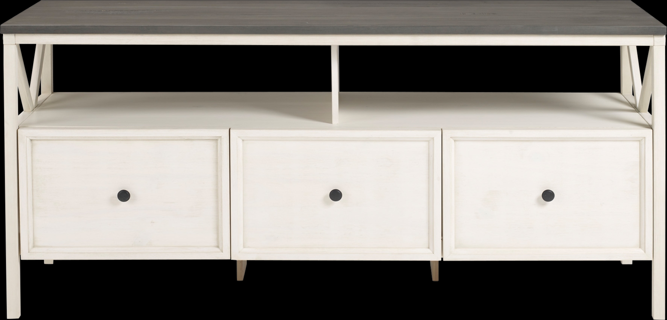 Plumpoint White 60 in. Console - Thumbnail - Image 1