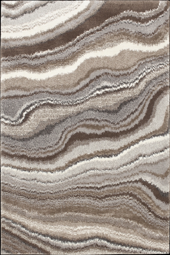 Plush Quartz Brown 5' x 7'6 Rug - Thumbnail - Image 1