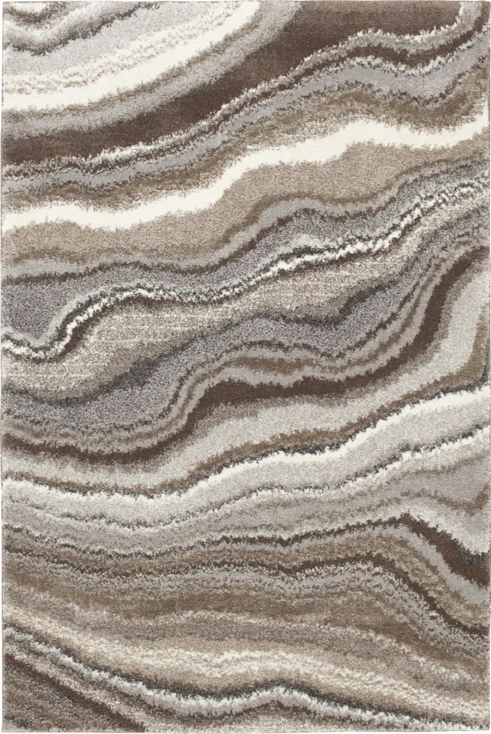 Plush Quartz Brown 7'10 x 9'10 Rug - Thumbnail - Image 1