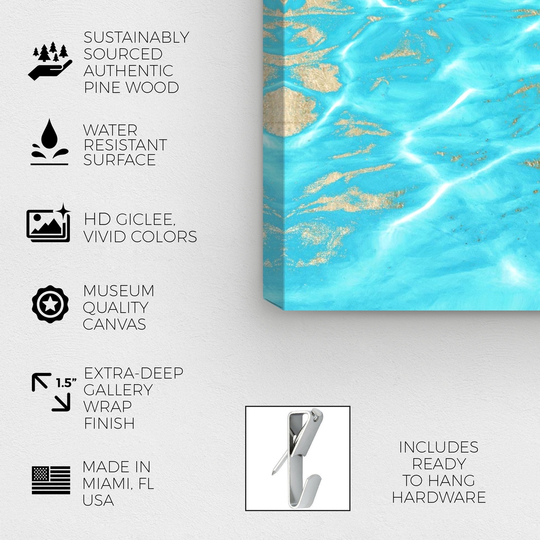 Pluto's Ocean Turquoise Artwork - Thumbnail - Image 3